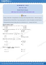 Đề thi học kì 1 Toán 8 - Đề số 5 - Chân trời sáng tạo